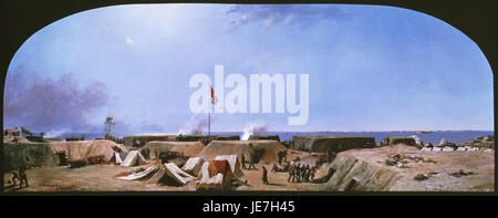 Conrad Weiser Chapman - Bombardierung von Fort Moultrie, Hafen von Charleston, South Carolina- Stockfoto