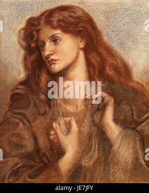 Dante Gabriel Rossetti - Alexa Wilding (1874) Stockfoto