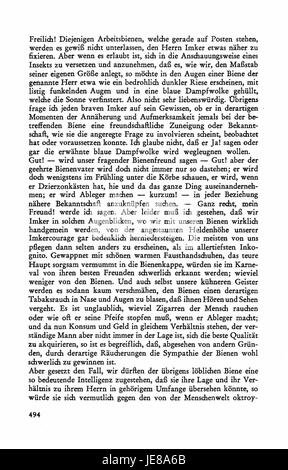 Eine Seite der Busch Werke (Band 4, Seite 492), die technische oder künstlerische Arbeiten zu dieser Serie beschreibt. Stockfoto