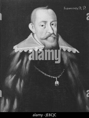 Sigismund III. Vasa (1566–1632) war König von Polen und Großherzog von Litauen. Seine Herrschaft ist geprägt von seinen Bemühungen, die Macht zu festigen, seiner Rolle in den Kriegen mit Russland und seinen Beiträgen zur politischen Landschaft des Polnisch-litauischen Commonwealth. Stockfoto