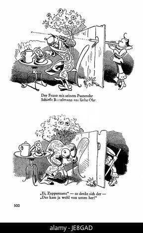 Busch Werke v1 S. 494 ist eine Seite aus der Reihe Busch Werke, die eine Sammlung von Kunstwerken oder technischen Illustrationen dokumentiert. Die Serie zeigt detaillierte Darstellungen verschiedener industrieller, mechanischer und wissenschaftlicher Prozesse. Stockfoto