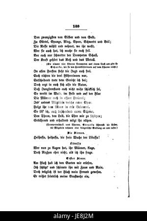 Clemens Brentanos Gesammelte Schriften VI. Ist eine Sammlung von Werken des deutschen Dichters und Schriftstellers, die seine literarischen Beiträge umspannt. Die Sammlung umfasst Gedichte, Essays und Erzählungen, die Brentanos Einfluss auf die deutsche Romantik und Literatur widerspiegeln. Stockfoto