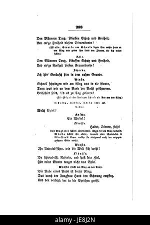 Clemens Brentanos Gesammelte Schriften VI 288 ist eine Zusammenstellung der gesammelten Schriften des deutschen Autors, die seine literarischen und folkloristischen Beiträge widerspiegelt. Stockfoto