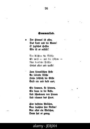 Seite aus den 'de Schefer Werken', die eines der Werke des deutschen Künstlers Schefer illustriert. Das Bild unterstreicht den künstlerischen Stil und die Komposition des Stücks und zeigt seine historische und kulturelle Bedeutung. Stockfoto