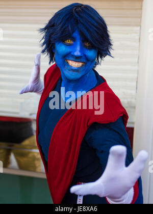 Cosplay von Nightcrawler 2016 Comic-Con Stockfoto