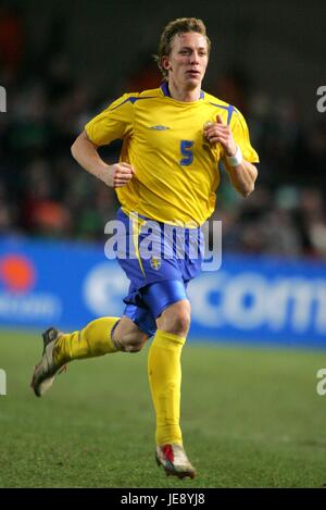 ERIK EDMAN Schweden LANSDOWNE ROAD DUBLIN Irland 1. März 2006 Stockfoto