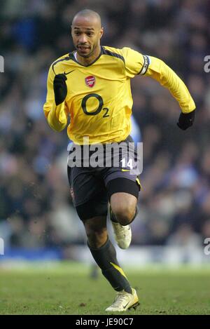 THIERRY HENRY ARSENAL FC ST ANDREWS BIRMINGHAM ENGLAND 4. Februar 2006 Stockfoto