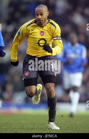 THIERRY HENRY ARSENAL FC ST ANDREWS BIRMINGHAM ENGLAND 4. Februar 2006 Stockfoto