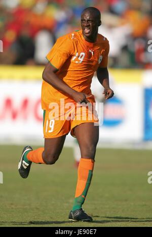 YAYA TOURE Côte d ' Ivoire CAIRO INTERNATIONAL STADIUM Kairo Ägypten 21. Januar 2006 Stockfoto