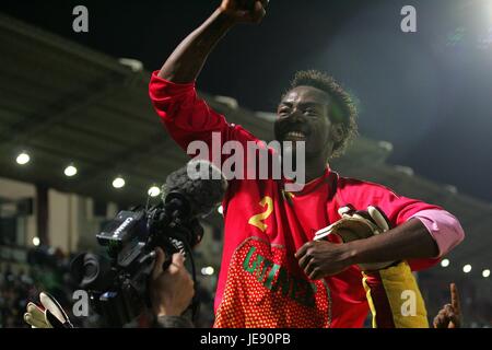 PASCAL wenige GUINEA & ST. ETIENNE Grenze Stadion ALEXANDRIA Ägypten 26. Januar 2006 Stockfoto