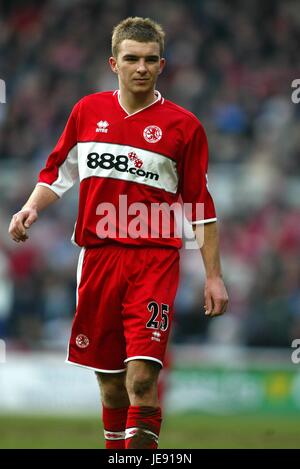 JAMES MORRISON MIDDLESBROUGH FC RIVERSIDE STADIUM MIDDLESBROUGH ENGLAND 11. Februar 2006 Stockfoto