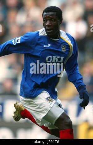 Stefanie MWARUWARI PORTSMOUTH FC St. JAMES PARK NEWCASTLE ENGLAND 4. Februar 2006 Stockfoto