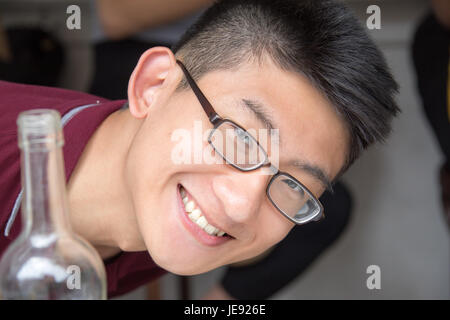 Chinesische Studenten in Manhattan, New York City Stockfoto