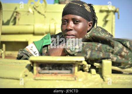 2014-03-06 AMISOM Tank Crew-9 (12993081473) Stockfoto