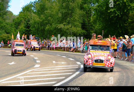 16 / 07 / 2014 Etape 11 du Tour de France. Caravane Cochonou 2. Kostenloses Bild. Kein Copyright. Langjährigem. Stockfoto