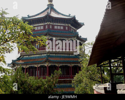 2014.08.27.131613 Foxiang Ge Sommerpalast Beijing Stockfoto