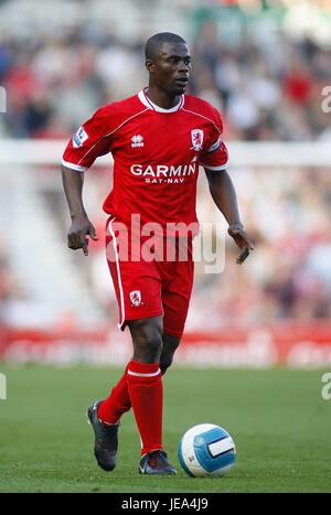 GEORGE BOATENG MIDDLESBROUGH FC RIVERSIDE MIDDLESBORO ENGLAND 20. Oktober 2007 Stockfoto