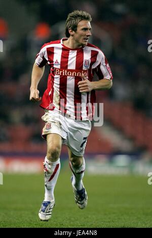 LIAM LAWRENCE STOKE CITY FC BRITANNIA STADIUM STOKE ON TRENT Großbritannien 27. November 2007 Stockfoto