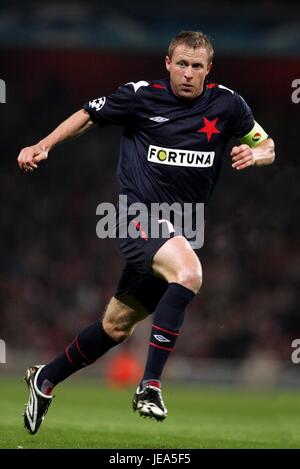 STANISLAW VLCEK SLAVIA Prag EMIRATES Stadion LONDON Großbritannien 23. Oktober 2007 Stockfoto