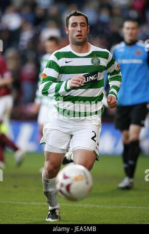 SCOTT MCDONALD GLASGOW CELTIC FC TYNECASTLE STADIUM EDINBURGH Schottland 1. Dezember 2007 Stockfoto