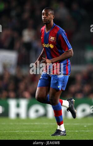 YAYA TOURE FC BARCELONA NOU CAMP BARCELONA Spanien 7. November 2007 Stockfoto