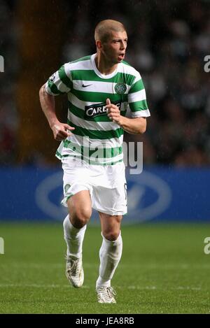 MASSIMO DONATI GLASGOW CELTIC FC CELTIC PARK GLASGOW Schottland 3. Oktober 2007 Stockfoto