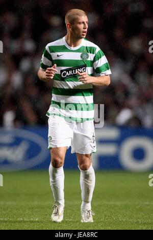 MASSIMO DONATI GLASGOW CELTIC FC CELTIC PARK GLASGOW Schottland 3. Oktober 2007 Stockfoto