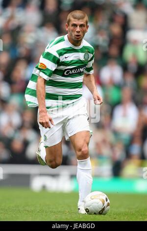 MASSIMO DONATI GLASGOW CELTIC FC CELTIC PARK GLASGOW Schottland 25. August 2007 Stockfoto