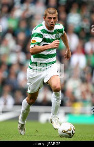 MASSIMO DONATI GLASGOW CELTIC FC CELTIC PARK GLASGOW Schottland 25. August 2007 Stockfoto