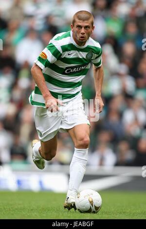 MASSIMO DONATI GLASGOW CELTIC FC CELTIC PARK GLASGOW Schottland 25. August 2007 Stockfoto