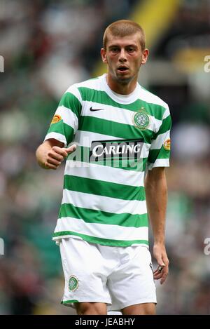 MASSIMO DONATI GLASGOW CELTIC FC CELTIC PARK GLASGOW Schottland 25. August 2007 Stockfoto