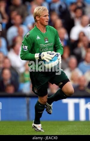 KASPER SCHMEICHEL MANCHESTER CITY FC CITY OF MANCHESTER STADIUM MANCHESTER ENGLAND 15. August 2007 Stockfoto