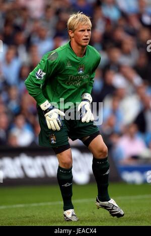 KASPER SCHMEICHEL MANCHESTER CITY FC CITY OF MANCHESTER STADIUM MANCHESTER ENGLAND 15. August 2007 Stockfoto