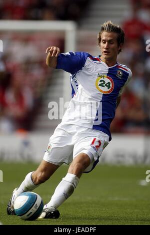 MORTEN GAMST PEDERSEN BLACKBURN ROVERS RIVERSIDE STADIUM MIDDLESBROUGH ENGLAND 11. August 2007 Stockfoto
