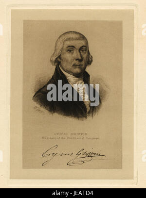 Cyrus Griffin, Präsident des Kontinentalkongresses (NYPL b14547333-420340) Stockfoto