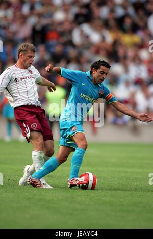 XAVI HERNANDEZ FC BARCELONA MURRAYFILD Stadion EDINBURGH Schottland 28. Juli 2007 Stockfoto