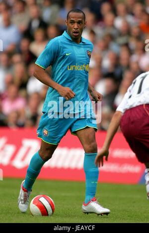 THIERRY HENRY FC BARCELONA MURRAYFILD Stadion EDINBURGH Schottland 28. Juli 2007 Stockfoto