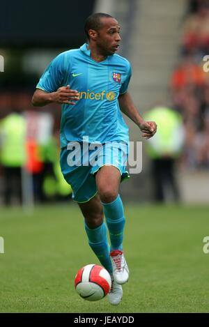 THIERRY HENRY FC BARCELONA MURRAYFILD Stadion EDINBURGH Schottland 28. Juli 2007 Stockfoto