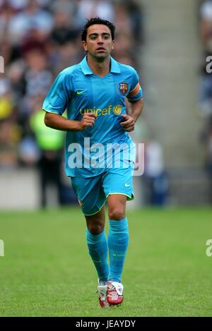 XAVI HERNANDEZ FC BARCELONA MURRAYFILD Stadion EDINBURGH Schottland 28. Juli 2007 Stockfoto