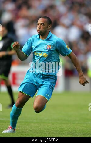 THIERRY HENRY FC BARCELONA MURRAYFILD Stadion EDINBURGH Schottland 28. Juli 2007 Stockfoto