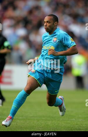 THIERRY HENRY FC BARCELONA MURRAYFILD Stadion EDINBURGH Schottland 28. Juli 2007 Stockfoto