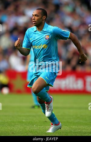 THIERRY HENRY FC BARCELONA MURRAYFILD Stadion EDINBURGH Schottland 28. Juli 2007 Stockfoto