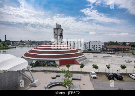 Haderslev ist eine dänische Stadt Region des südlichen Dänemark mit einer Bevölkerung von 21,574. Die Stadt und die administrative Haderslev Kommune Stockfoto