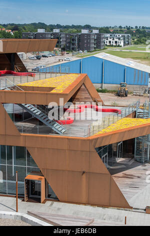 Haderslev ist eine dänische Stadt Region des südlichen Dänemark mit einer Bevölkerung von 21,574. Die Stadt und die administrative Haderslev Kommune Stockfoto