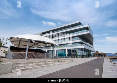 Haderslev ist eine dänische Stadt Region des südlichen Dänemark mit einer Bevölkerung von 21,574. Die Stadt und die administrative Haderslev Kommune Stockfoto