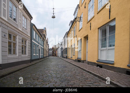 Haderslev ist eine dänische Stadt Region des südlichen Dänemark mit einer Bevölkerung von 21,574. Die Stadt und die administrative Haderslev Kommune Stockfoto