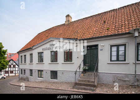 Haderslev ist eine dänische Stadt Region des südlichen Dänemark mit einer Bevölkerung von 21,574. Die Stadt und die administrative Haderslev Kommune Stockfoto