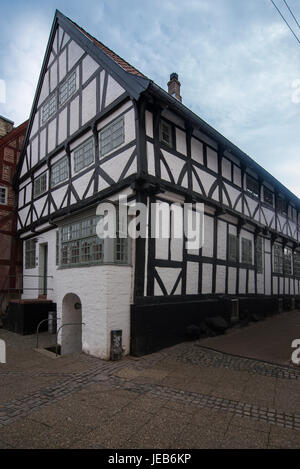 Haderslev ist eine dänische Stadt Region des südlichen Dänemark mit einer Bevölkerung von 21,574. Die Stadt und die administrative Haderslev Kommune Stockfoto