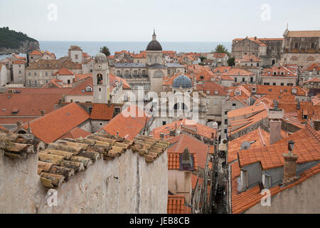 Blick über Dubrovnik, Kroatien Stockfoto