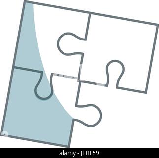 Teile des Papiers puzzles Business Konzept layout Stock Vektor
